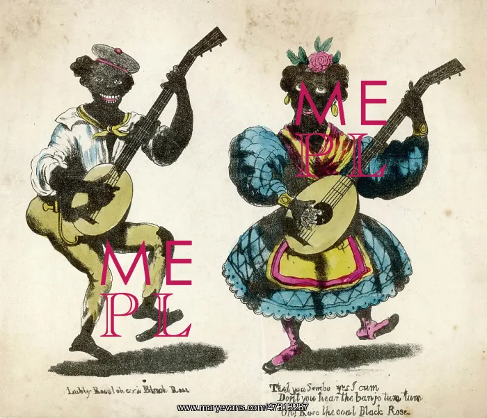 : Two Minstrels - Circa 1840 : Two Minstrels - Circa 1840