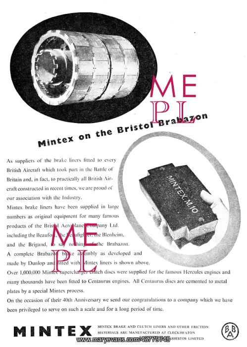 : Mintex Aircraft Brake Liners : Mintex Aircraft Brake Liners