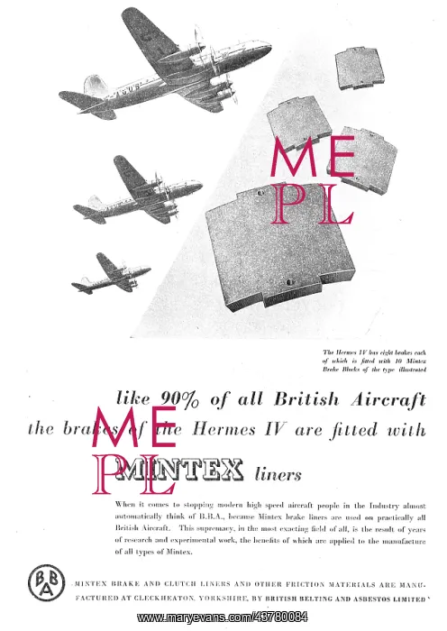 : Mintex Aircraft Brake Liners : Mintex Aircraft Brake Liners