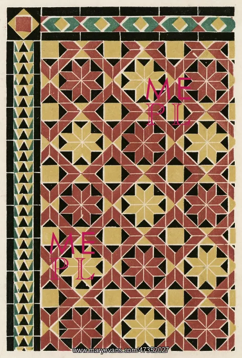 : Minton Tiles - Great Exhibition - 1851 : Minton Tiles - Great Exhibition - 1851