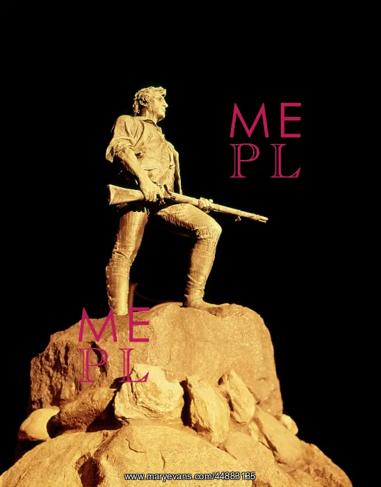 : Minuteman Statue At Night Lexington