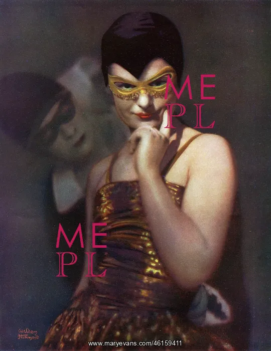 : The Minx. Colour photograph of a woman in a masque costume : The Minx. Colour photograph of a woman in a masque costume