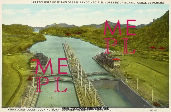  : Miraflores Locks, Looking towards Gaillard Cut, Panama Canal
