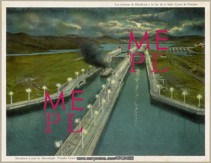 : MIRAFLORES LOCKS NIGHT : MIRAFLORES LOCKS NIGHT