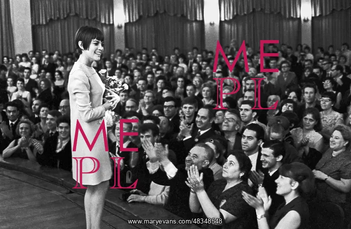 : Mireille Mathieu visiting Moscow, 1967 : Mireille Mathieu visiting Moscow, 1967