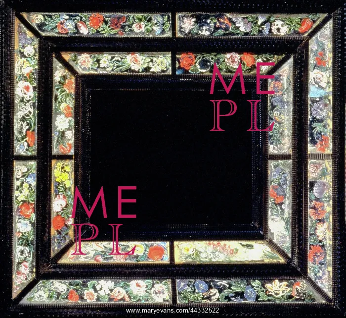 : Mirror and frame formerly in : Mirror and frame formerly in