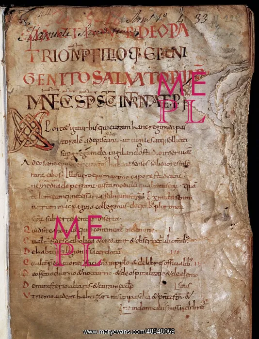 : Miscellaneous Codex. 11th century. Detail : Miscellaneous Codex. 11th century. Detail