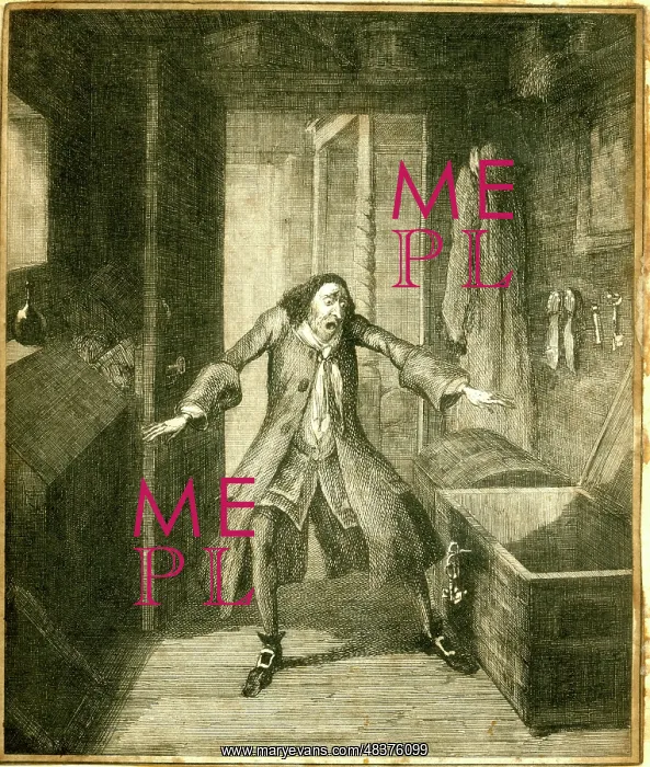 : The Miser discovering the loss of the mortgage money : The Miser discovering the loss of the mortgage money