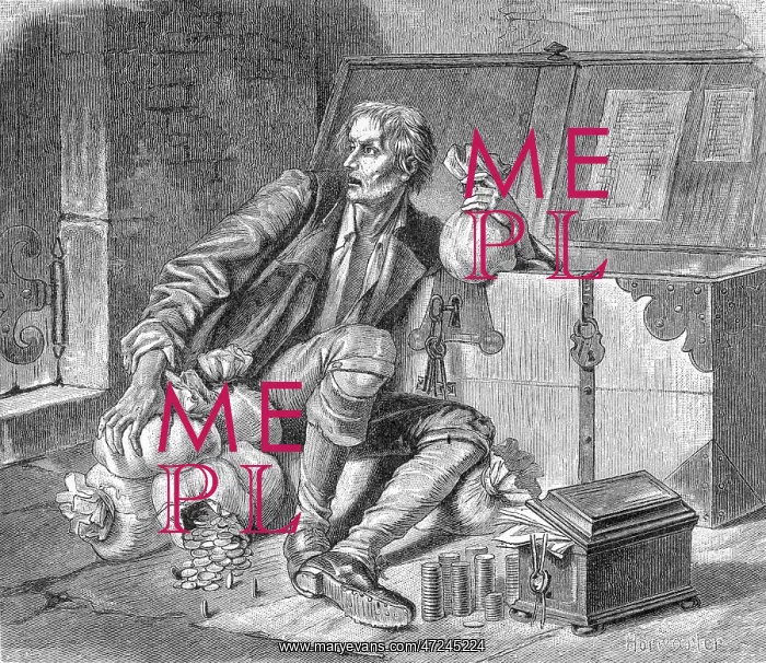  : MISER GUARDS HIS MONEY