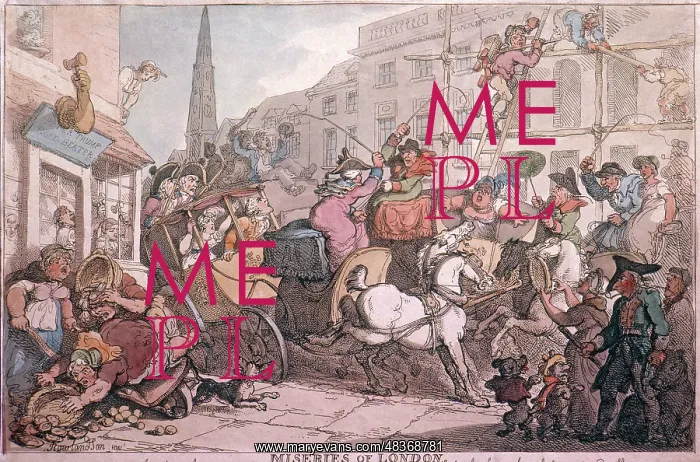 : Miseries of London by Rowlandson : Miseries of London by Rowlandson