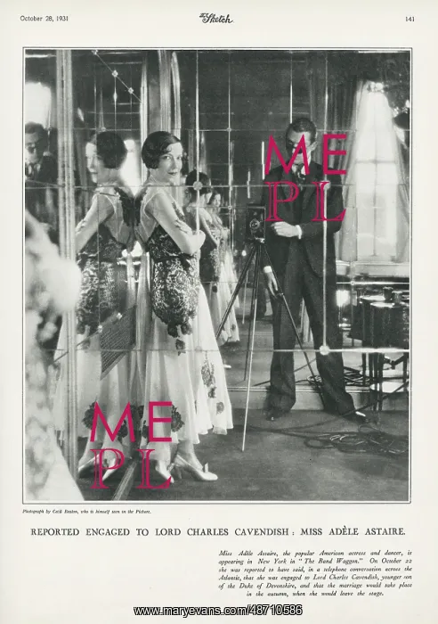 : Miss Adele Astaire and Cecil Beaton : Miss Adele Astaire and Cecil Beaton