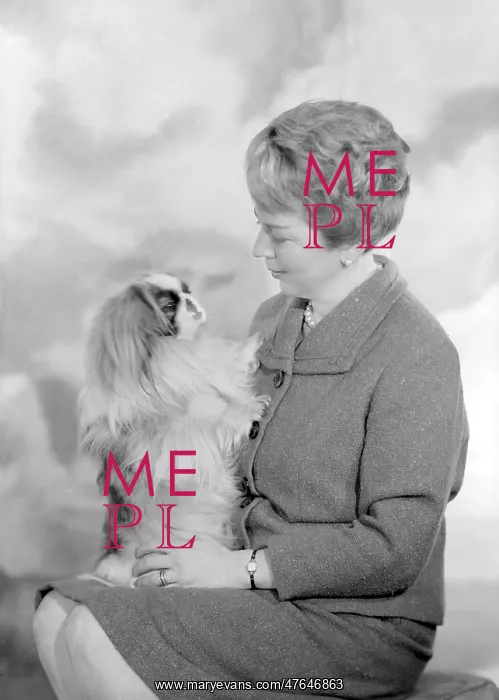  : Miss Charteris and pet dog