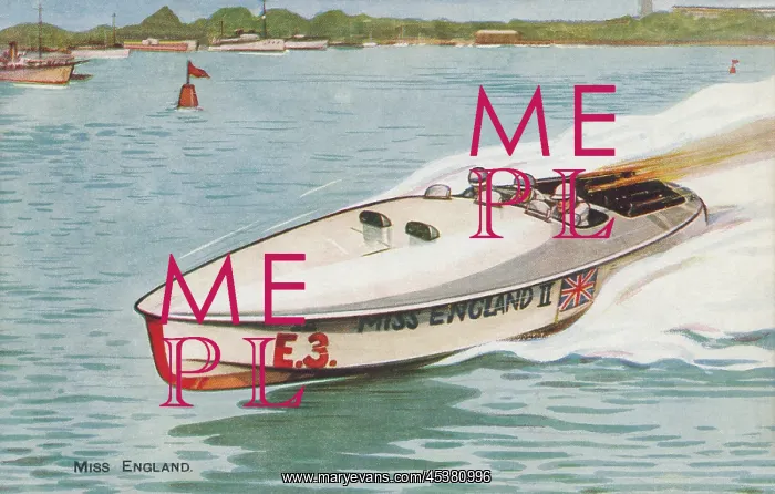 : Miss England Speedboat : Miss England Speedboat