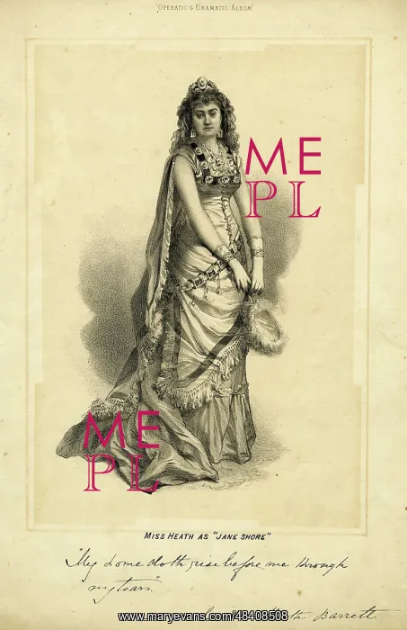 : Miss Heath in the role of Jane Shore : Miss Heath in the role of Jane Shore