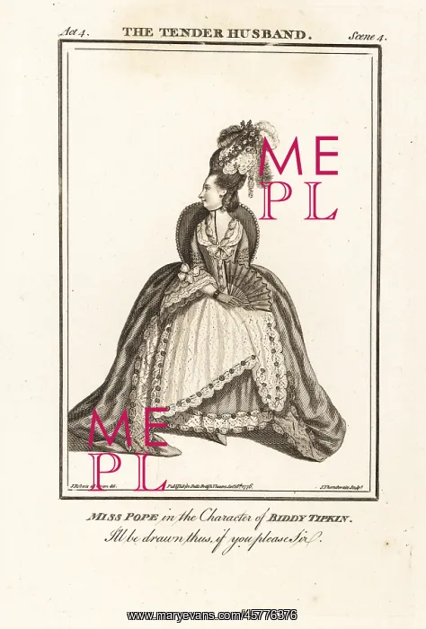 : Miss Jane Pope in the character of Biddy Tipkin in : Miss Jane Pope in the character of Biddy Tipkin in