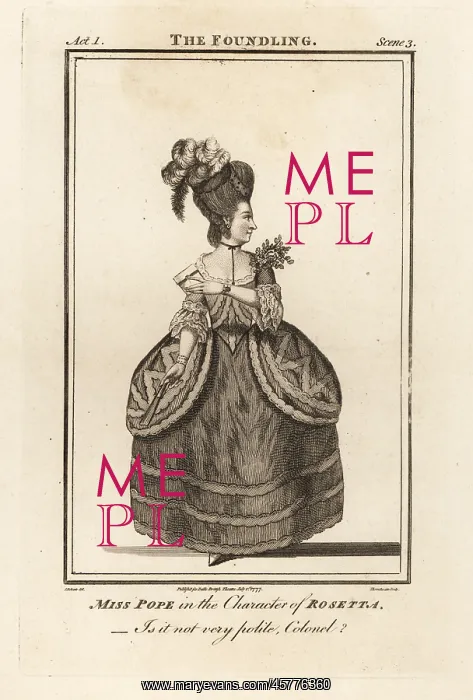 : Miss Jane Pope in the character of Rosetta in Edward : Miss Jane Pope in the character of Rosetta in Edward