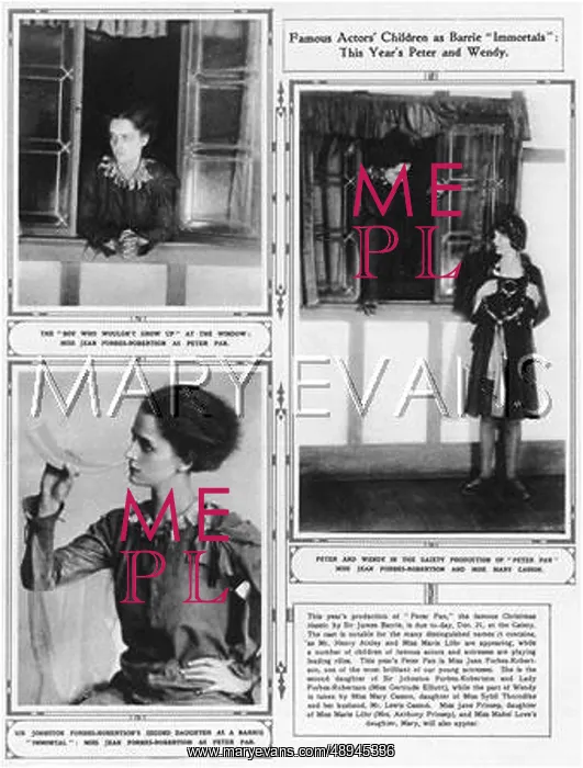 : Miss Jean Forbes as Peter Pan : Miss Jean Forbes as Peter Pan
