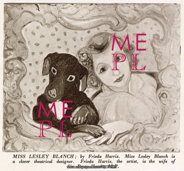 : Miss Leslie Blanch by Frieda Harris : Miss Leslie Blanch by Frieda Harris