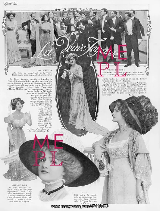 : Miss Lily Elsie, The Merry Widow : Miss Lily Elsie, The Merry Widow