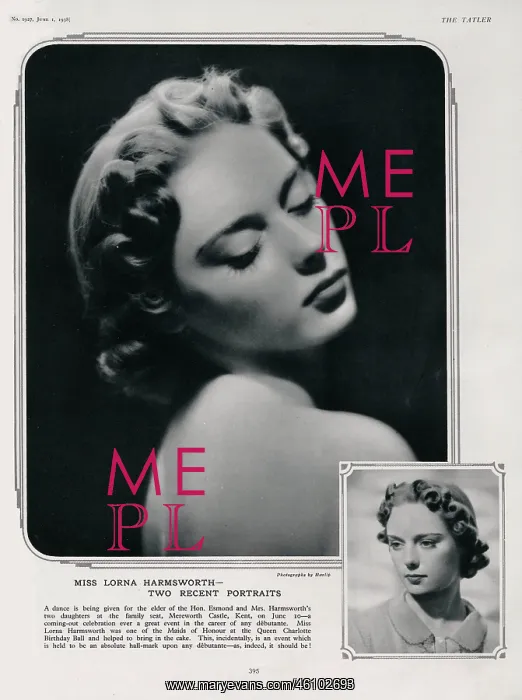 : Miss Lorna Harmsworth : Miss Lorna Harmsworth
