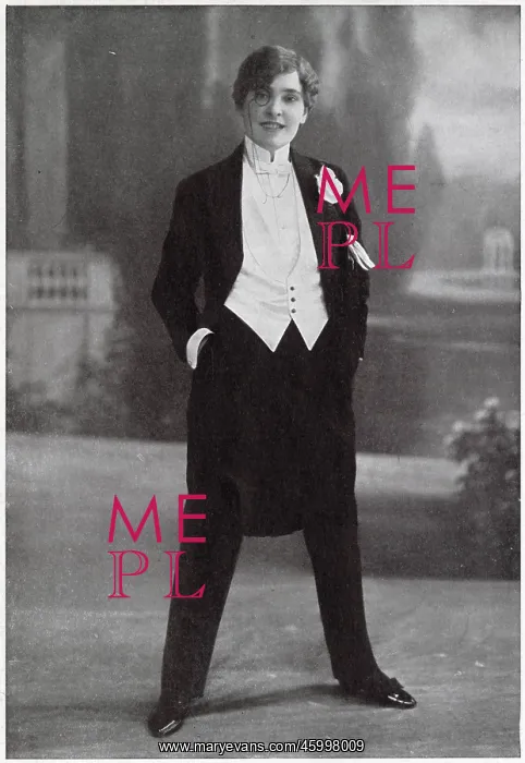: Miss Madge Lessing as a modern dandy : Miss Madge Lessing as a modern dandy