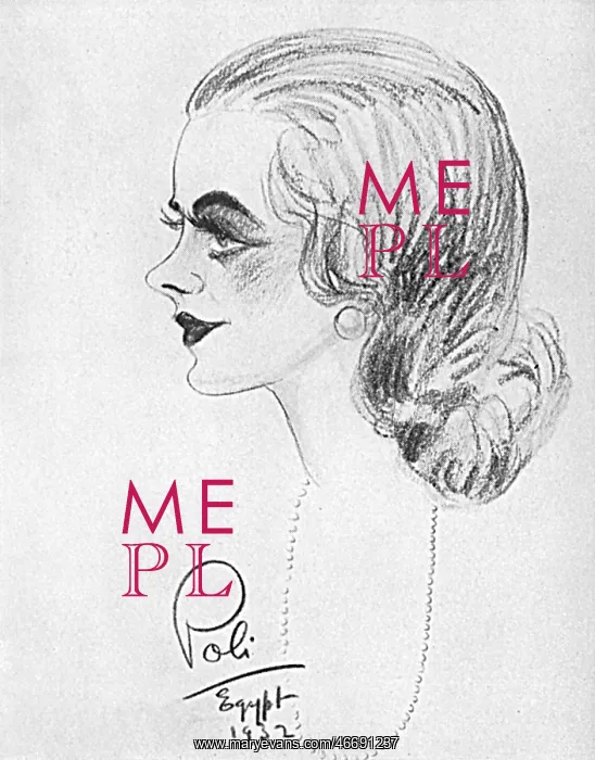 : Miss Margaret Whigham - caricature : Miss Margaret Whigham - caricature