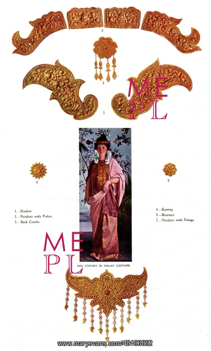 : Miss Stepney in Malay Costume : Miss Stepney in Malay Costume