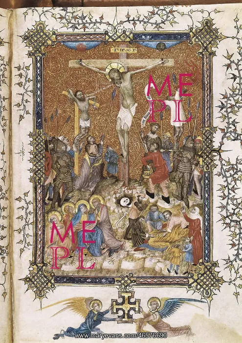 : Missal with scene of the Crucifixion. School of : Missal with scene of the Crucifixion. School of