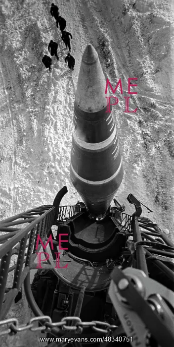 : Missile at launching site, 1970 : Missile at launching site, 1970