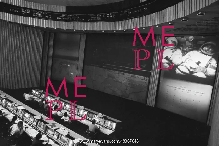 : Mission Control Centre during Soyuz-30 launch : Mission Control Centre during Soyuz-30 launch
