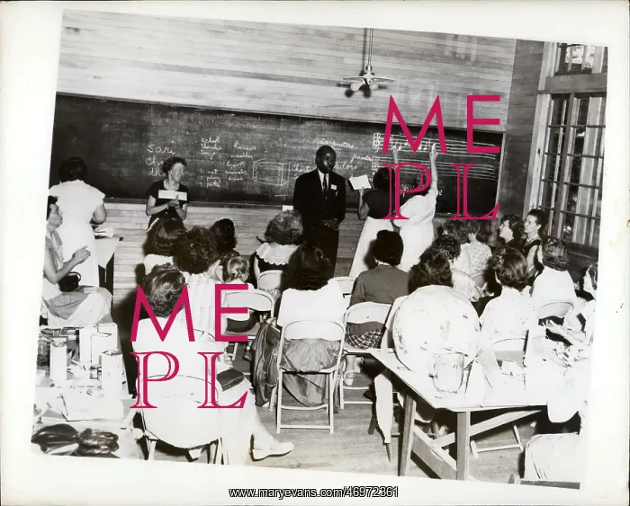 : Missionary education class in Silver Bay, New York State, US : Missionary education class in Silver Bay, New York State, US