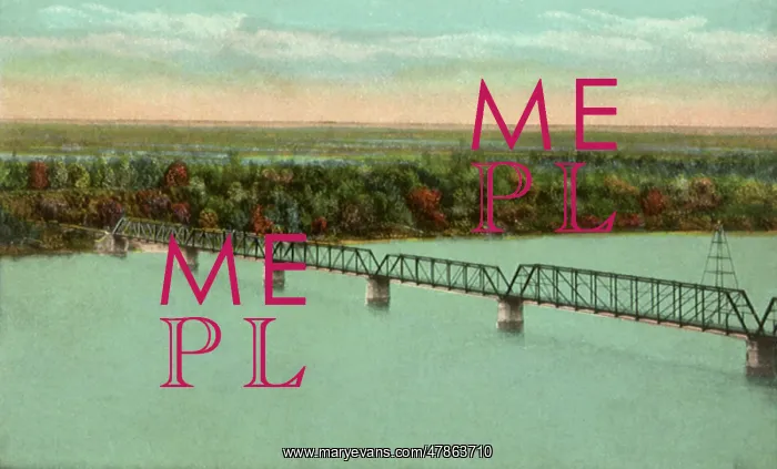  : Mississippi River Bridge. Hannibal