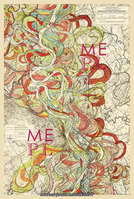 : Mississippi River Meander Belt, 1944 : Mississippi River Meander Belt, 1944