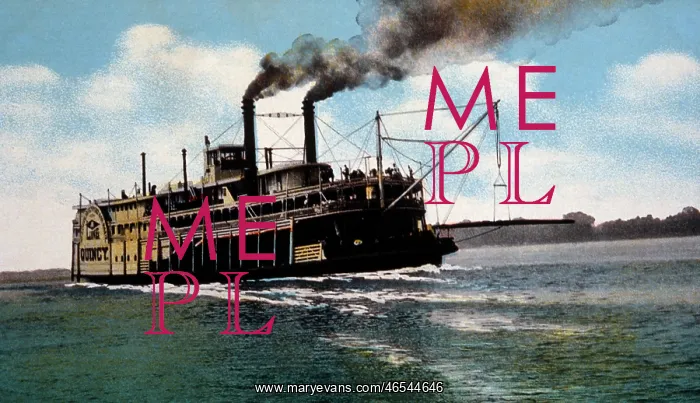 : Mississippi River Steamer Quincy : Mississippi River Steamer Quincy