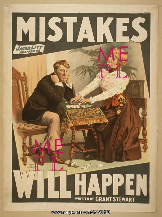 : Mistakes will happen written by Grant Stewart : Mistakes will happen written by Grant Stewart