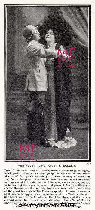 : Mistinguett and Arlette Dorgere : Mistinguett and Arlette Dorgere