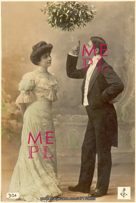 : Mistletoe lecture - circa 1900 : Mistletoe lecture - circa 1900