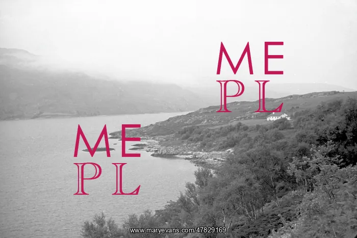 : Misty hills over a mountain loch : Misty hills over a mountain loch