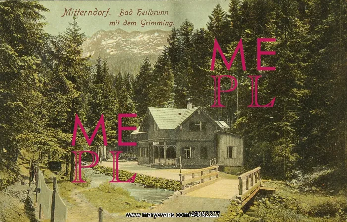 : Mitterndorf (Styria). Bad Heilbrunn with Grimming : Mitterndorf (Styria). Bad Heilbrunn with Grimming