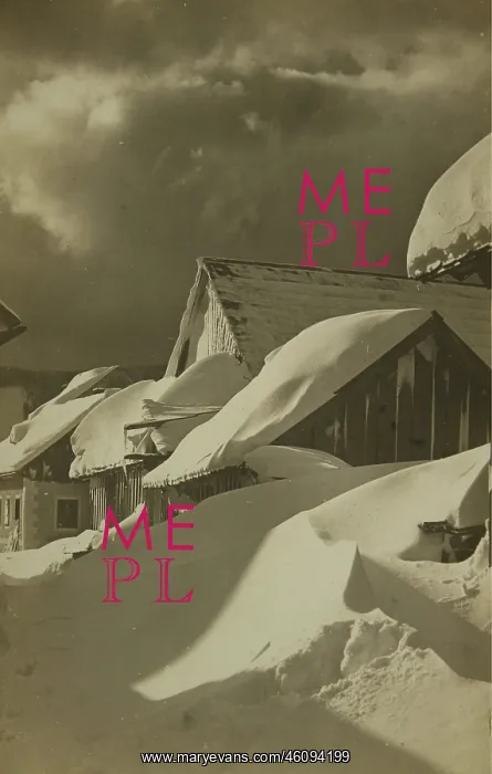 : Mitterndorf (Styria) in winter. About 1925 : Mitterndorf (Styria) in winter. About 1925