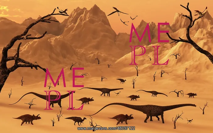 : A mixed herd of dinosaurs migrate to greener pastures : A mixed herd of dinosaurs migrate to greener pastures