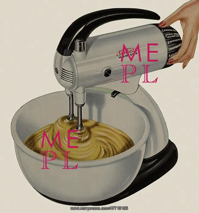 : Mixer Blending Batter : Mixer Blending Batter
