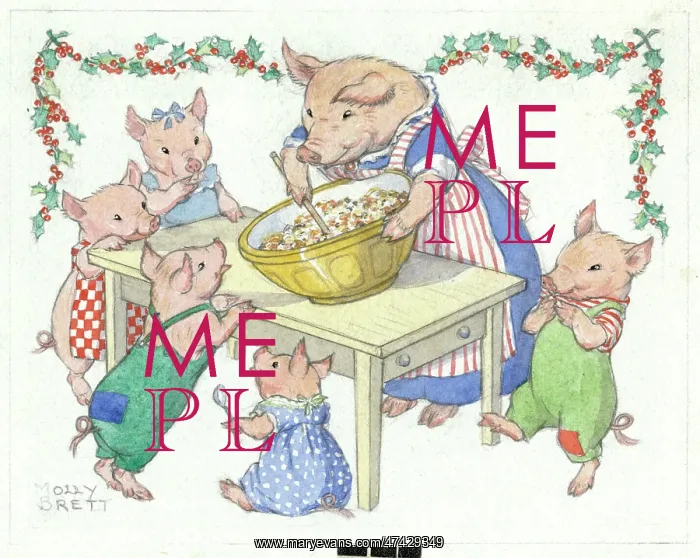 : Mixing bowl, Mama pig and piglets : Mixing bowl, Mama pig and piglets