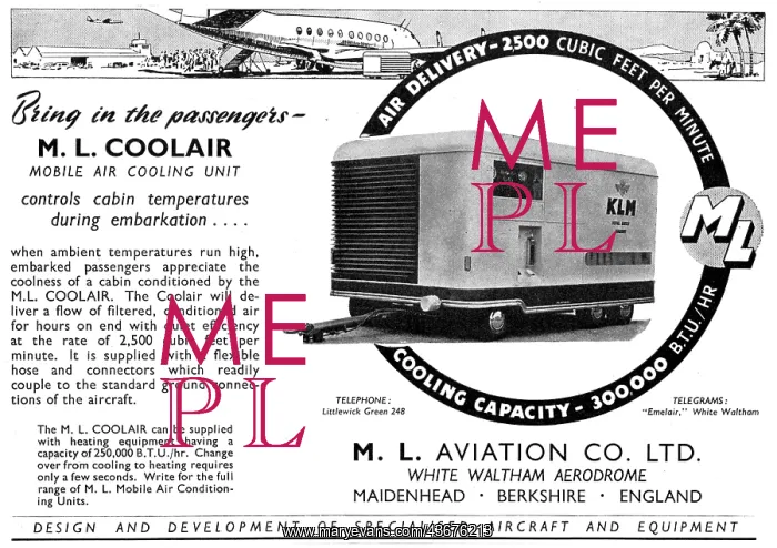 : M.L. Aviation Coolair Mobile Air Cooling Unit : M.L. Aviation Coolair Mobile Air Cooling Unit