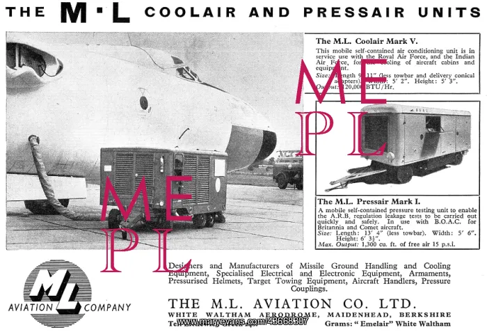 : M.L.Aviation ML Coolair Ground Cooling Equipment : M.L.Aviation ML Coolair Ground Cooling Equipment