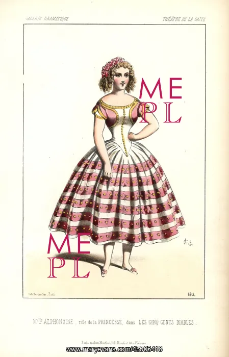: Mlle Alphonsine as the Princess Castorine in : Mlle Alphonsine as the Princess Castorine in