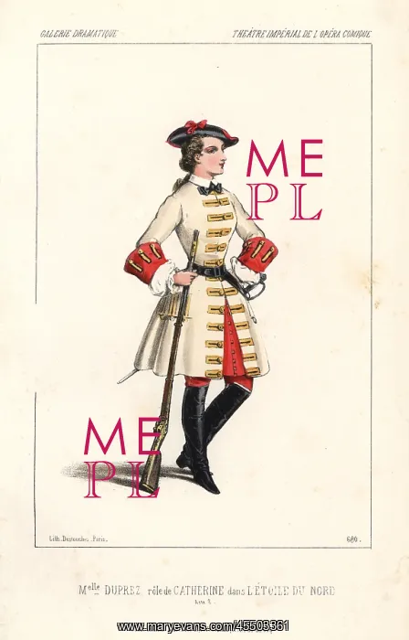 : Mlle Caroline Duprez as Catherine in L'Etoile : Mlle Caroline Duprez as Catherine in L'Etoile