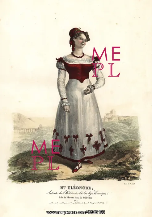 : Mlle. Eleonore as Floretta in Le Belvedere : Mlle. Eleonore as Floretta in Le Belvedere
