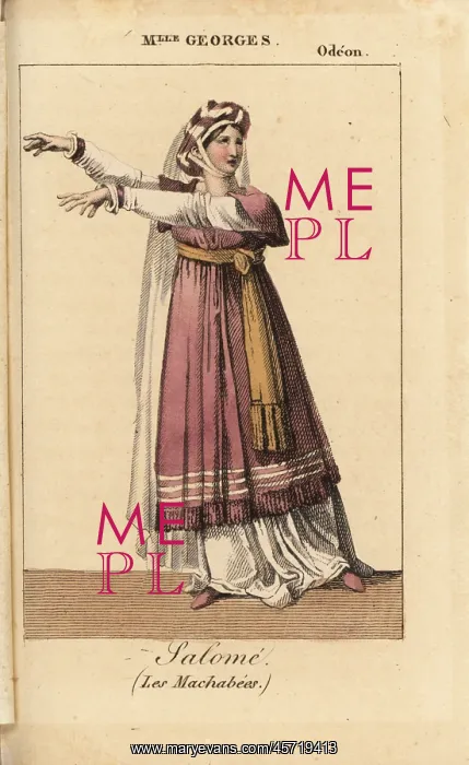 : Mlle. Georges as Salome in Les Machabees at the Odeon, 1821 : Mlle. Georges as Salome in Les Machabees at the Odeon, 1821