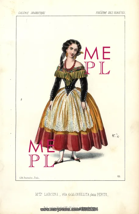 : Mlle Larcena as Manuelita in Pepito at the : Mlle Larcena as Manuelita in Pepito at the